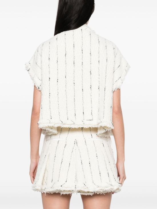 25SS 사카이 스웨터 25 07663 151 White - SACAI