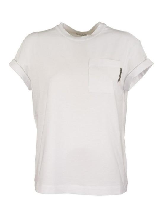  브루넬로 쿠치넬리 체스트 포켓 M0T18BB300C159 White