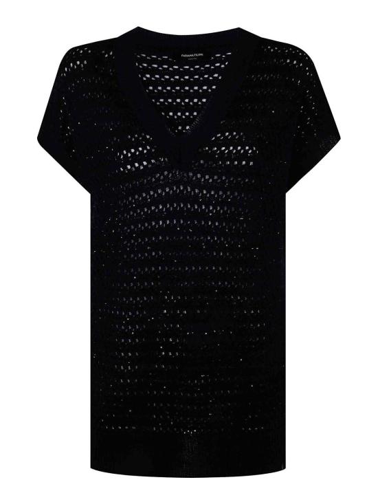 26SS 파비아나 필리피 반팔 티셔츠 MAD275F572L3535146 Blue