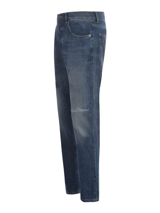  돈답 스트레이트 팬츠 UP576DF0269GI9800 Blue - DONDUP
