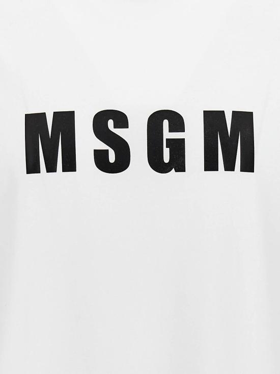  엠에스지엠 반팔 티셔츠 3540MM11323779801 White - MSGM