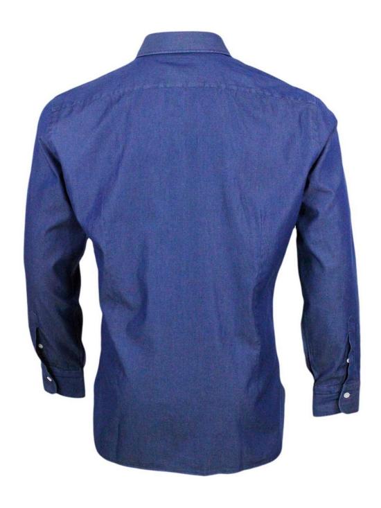  발바 데님 셔츠 K1U10PZ01PZ998U001 Dark Wash - BARBA