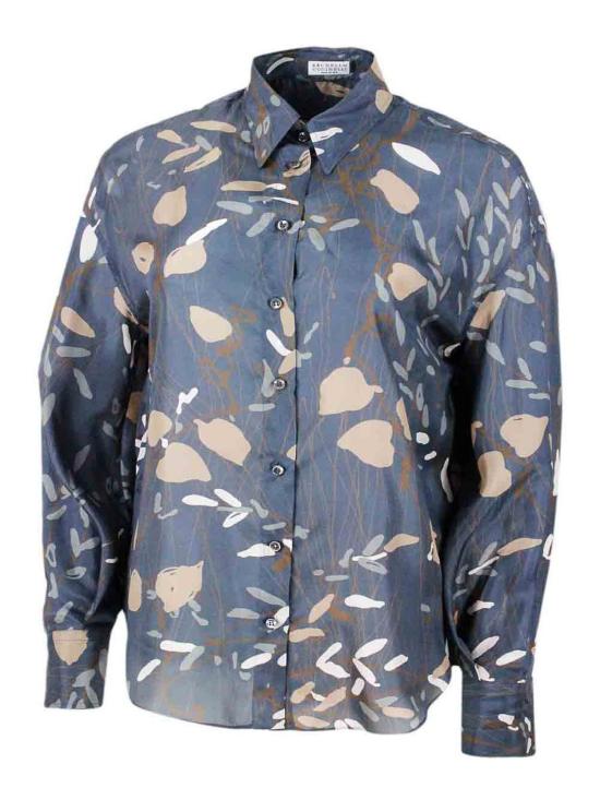  브루넬로 쿠치넬리 블라우스 MD982NP816C6610 Blue