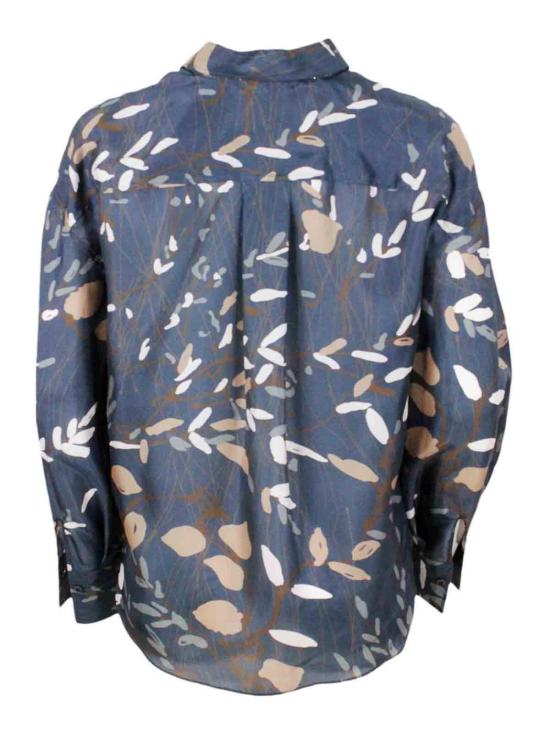  브루넬로 쿠치넬리 블라우스 MD982NP816C6610 Blue - BRUNELLO CUCINELLI