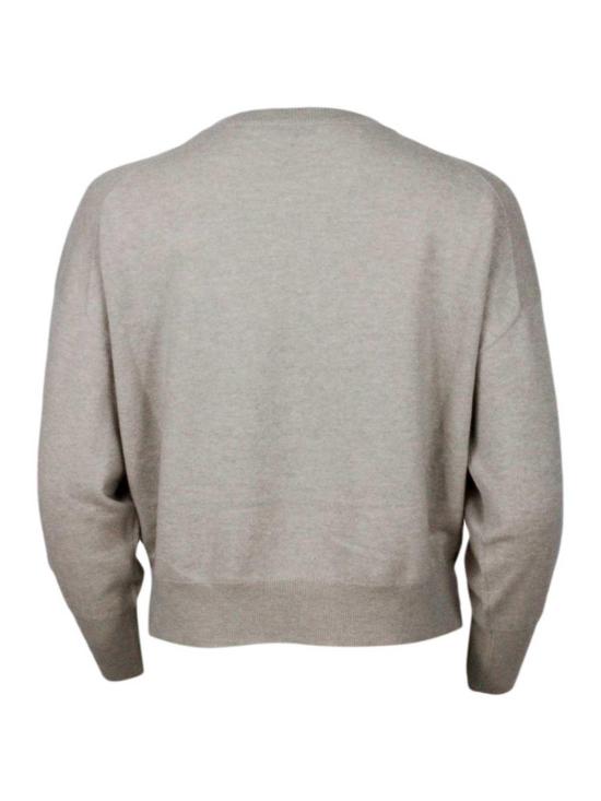 25FW 브루넬로 쿠치넬리 스웨터 M12186500C9504 Beige - BRUNELLO CUCINELLI