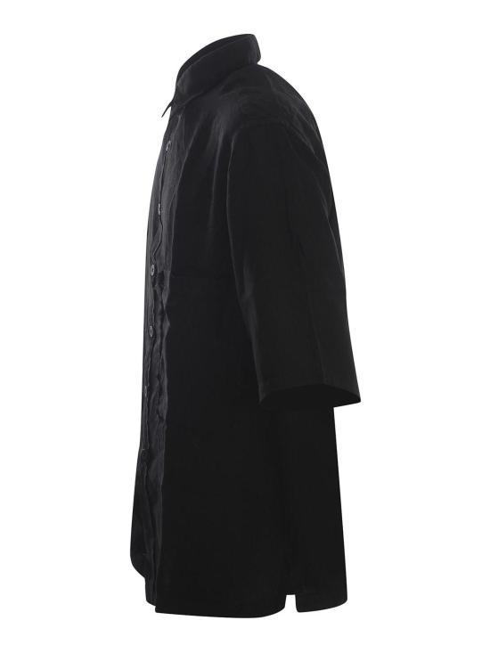  코스투메인 반팔 셔츠 W67CARBONE Black - COSTUMEIN