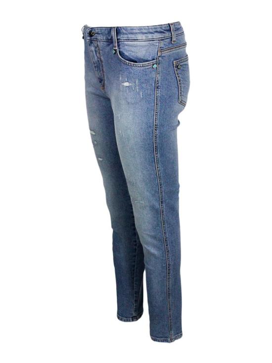 25FW 에르마노 설비노 스트레이트 팬츠 D407P300CBBJE94037 Medium Wash - ERMANNO SCERVINO