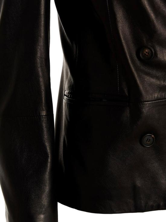  브루넬로 쿠치넬리 가죽 자켓 MPNPI2374C101 Black - BRUNELLO CUCINELLI