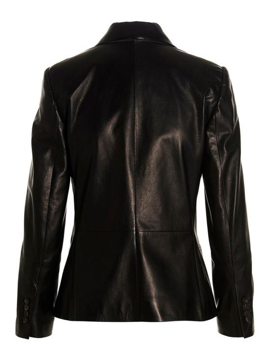  브루넬로 쿠치넬리 가죽 자켓 MPNPI2374C101 Black - BRUNELLO CUCINELLI