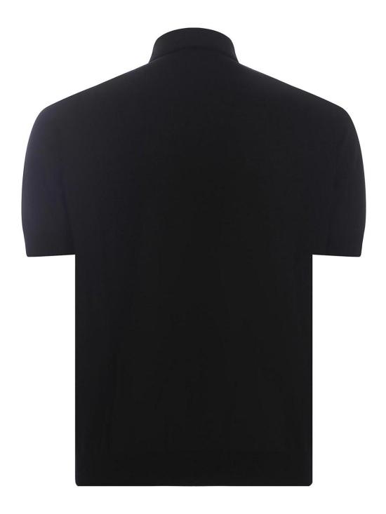 26SS 필리포 드 로렌티스 폴로 티셔츠 PL1MCPARCR14R990 Black - FILIPPO DE LAURENTIIS