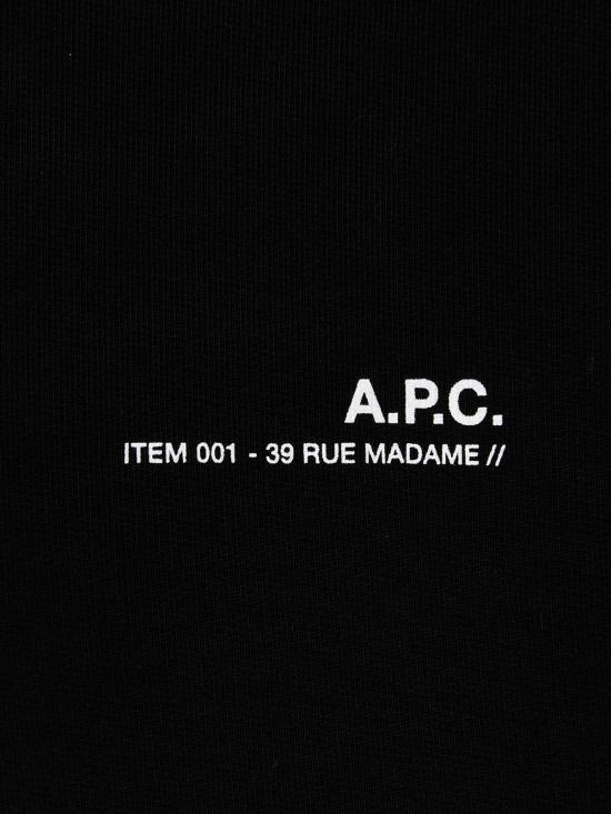  아페쎄 후드 티셔츠 COFBQH27672LZZ Black - A.P.C.