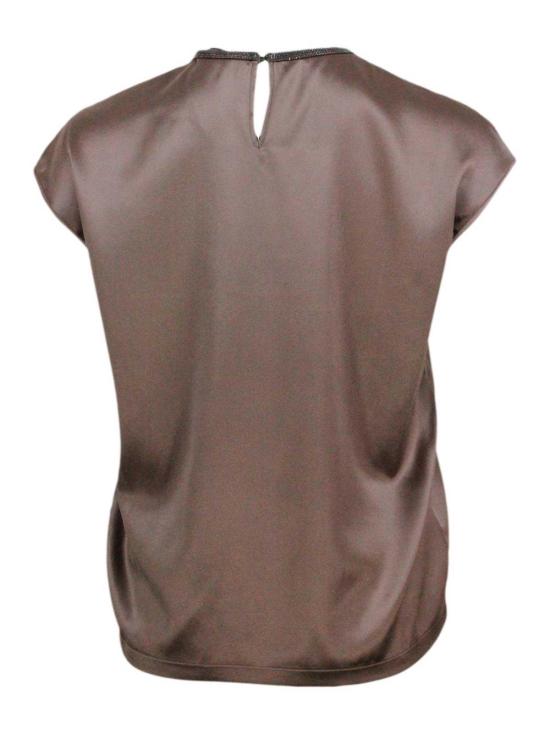 26SS 파비아나 필리피 민소매 티셔츠 TPD223F2151250 Brown - FABIANA FILIPPI