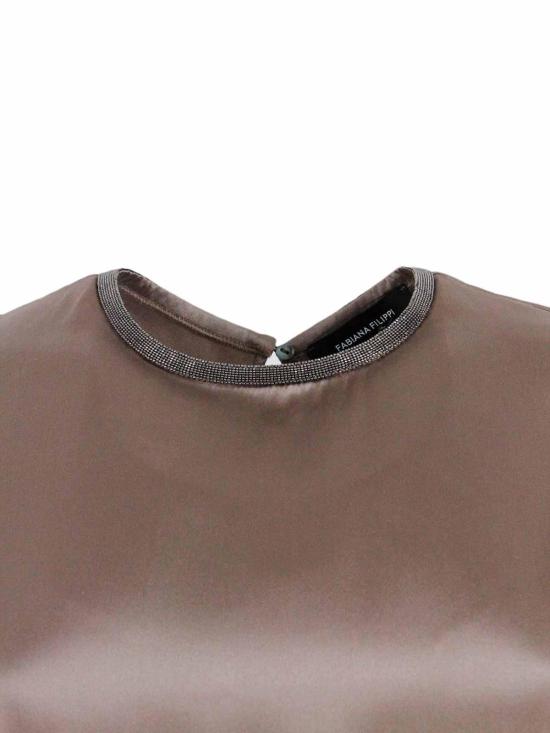 26SS 파비아나 필리피 민소매 티셔츠 TPD223F2151250 Brown - FABIANA FILIPPI
