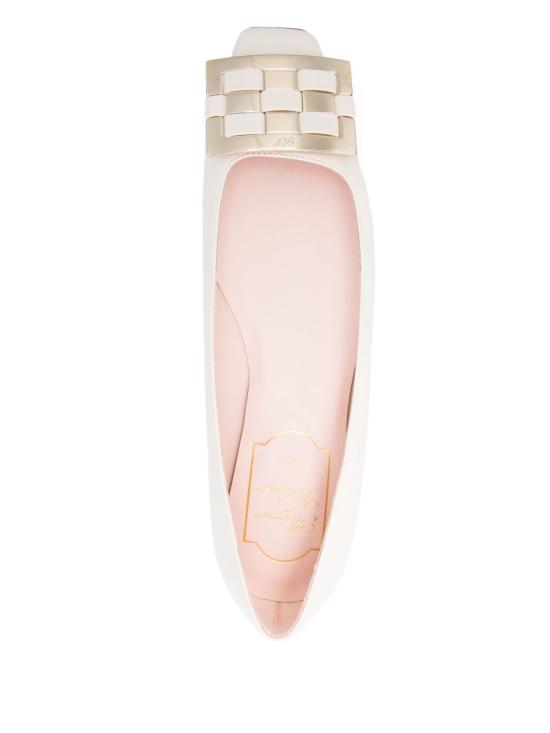 25SS 로저비비에 플랫 슈즈 RVW40440940 BSSC019 White - ROGER VIVIER