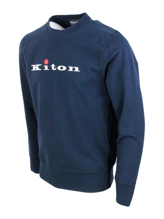  키톤 긴팔 티셔츠 UMK02590600707 Blue - KITON