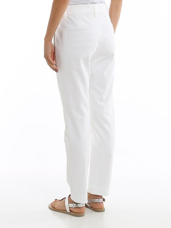 25FW 브루넬로 쿠치넬리 스트레이트 팬츠 MA126P7258C159 White - BRUNELLO CUCINELLI