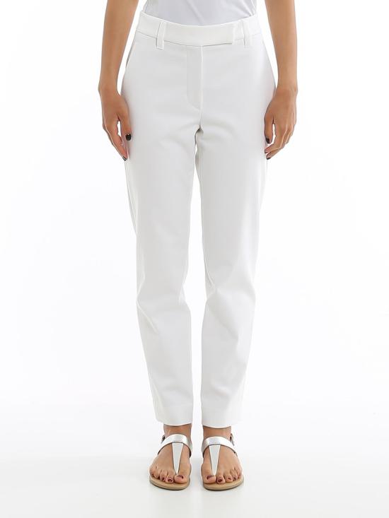 25FW 브루넬로 쿠치넬리 스트레이트 팬츠 MA126P7258C159 White - BRUNELLO CUCINELLI