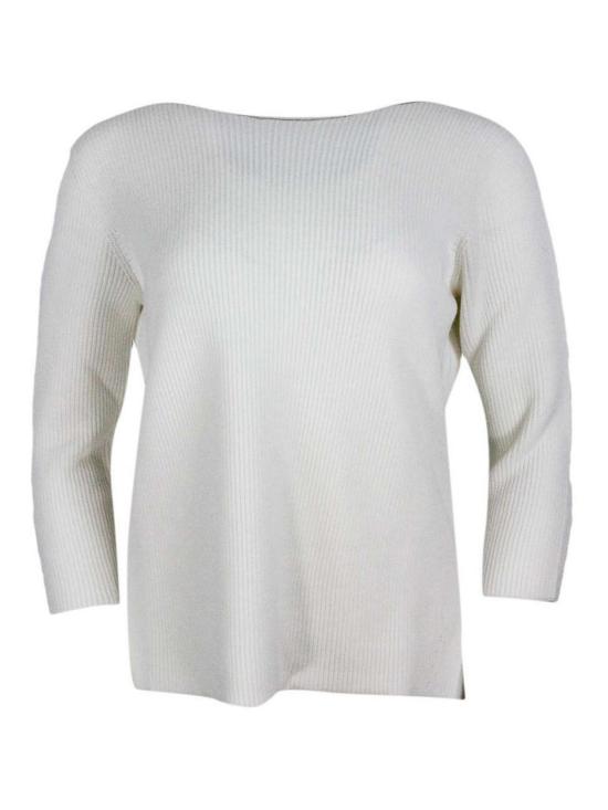 25FW 파비아나 필리피 루렉스 디테일 스웨터 MAD264F018D5100142 White