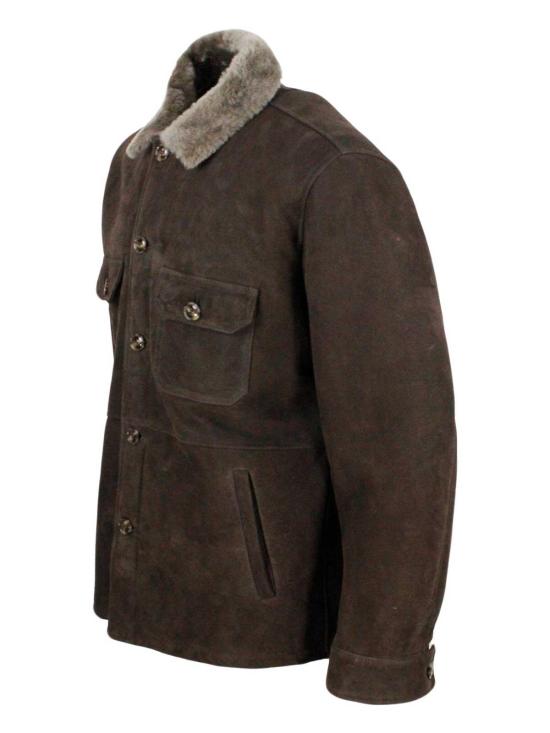  발바 가죽 자켓 SHE38900CAM0004 Brown - BARBA