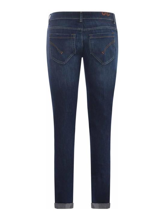  돈답 스트레이트 팬츠 UP232DS0107GD4800 BLUE - DONDUP