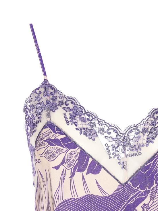  핑코 민소매 티셔츠 100892A0RLNY0 Purple - PINKO