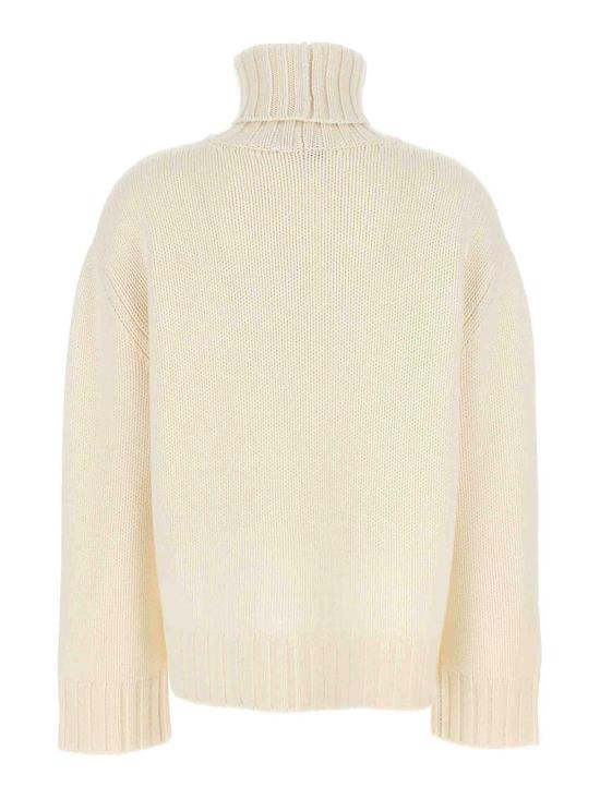  파비아나 필리피 하이넥 울 실크 니트 MAD214F111N12825 White - FABIANA FILIPPI