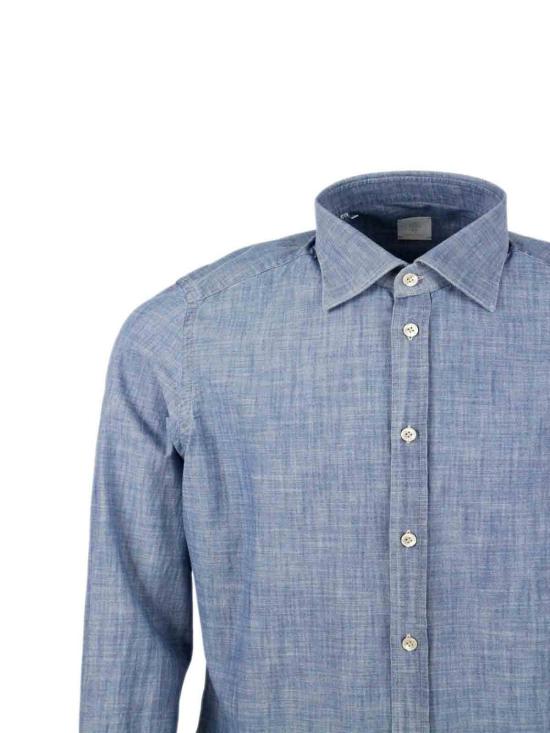  일레븐티 데님 셔츠 K75CAMK08TES11N Dark Wash - ELEVENTY