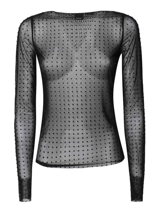 25FW 핑코 긴팔 티셔츠 103911A220Z99 Black