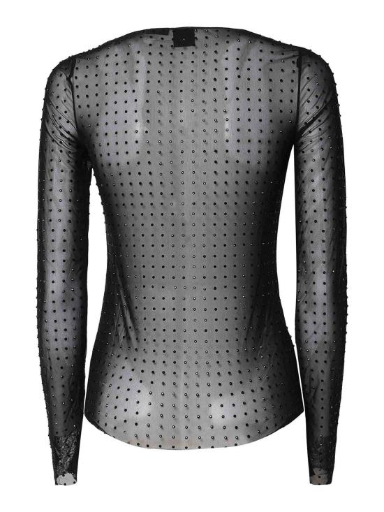 25FW 핑코 긴팔 티셔츠 103911A220Z99 Black - PINKO