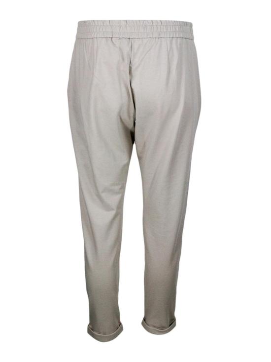  브루넬로 쿠치넬리 트레이닝/조거 팬츠 MH827SA399C8710 Light Grey - BRUNELLO CUCINELLI