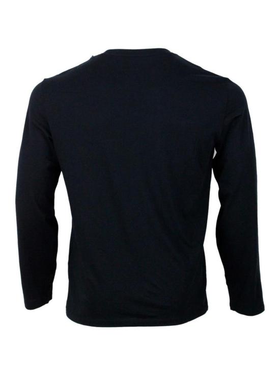 25FW 알마니 반팔 티셔츠 8NZM77ZJA5Z1200 Black - ARMANI