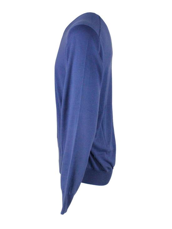  브루넬로 쿠치넬리 스웨터 M2400162CA709 Blue - BRUNELLO CUCINELLI