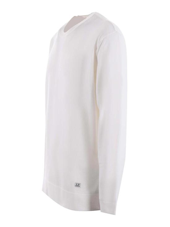  씨피 컴퍼니 스웨터 CMKN168A4037A103 White - C.P. COMPANY