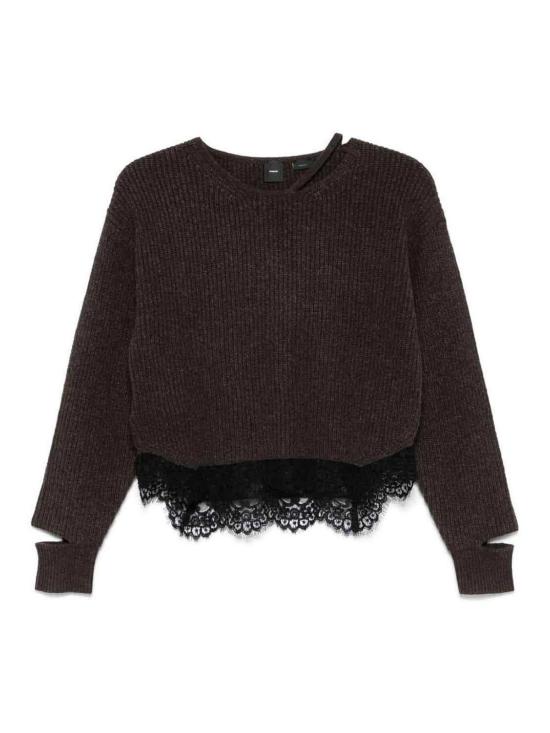 25FW 핑코 긴팔 티셔츠 100720A238M28 Brown