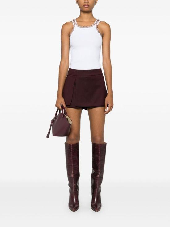  핑코 숏팬츠 104350A1B3R62 Dark Red - PINKO