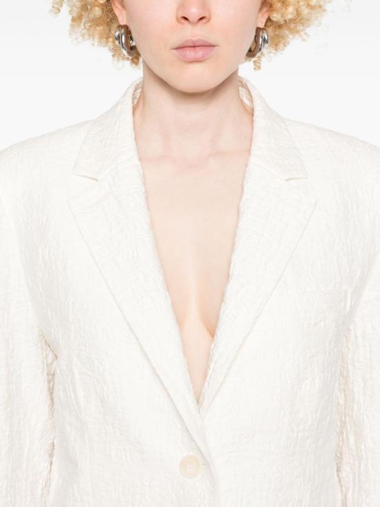 25SS 해리스와프런던 수트 자켓 A2535PYM YM02 White - HARRIS WHARF LONDON