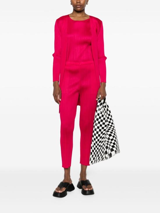 25SS 플리츠플리즈 스트레이트 팬츠 PP57JF407 23 Red - PLEATS PLEASE