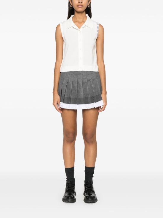 25SS 톰브라운 민소매 티셔츠 FKL002A Y3036100 White - THOM BROWNE