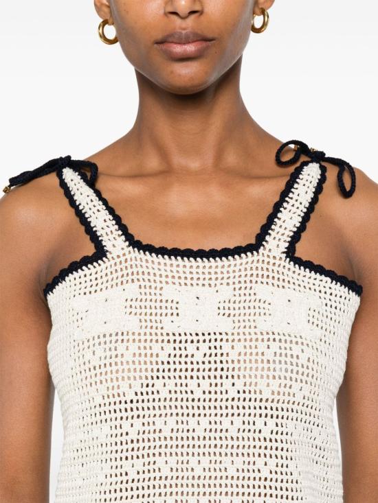 25SS 셀린느 숏 원피스 RY03G0089 01OW White - CELINE