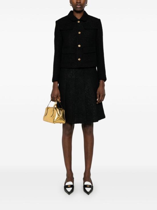 25SS 셀린느 미디 스커트 RJ02V333J 38NO Black - CELINE