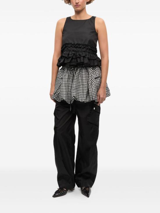 25FW 가니 민소매 티셔츠 W0564 099 Black - GANNI