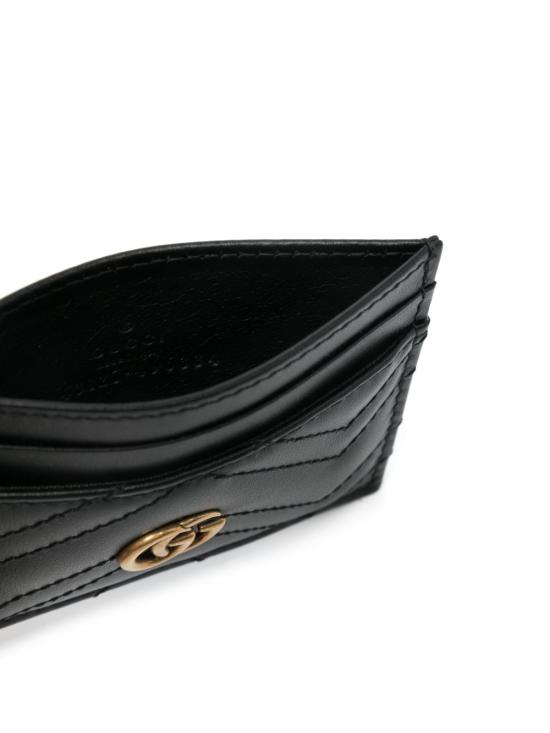 25FW 구찌 GG 마몽 카드 케이스 443127 DTD1T1000 Black - GUCCI