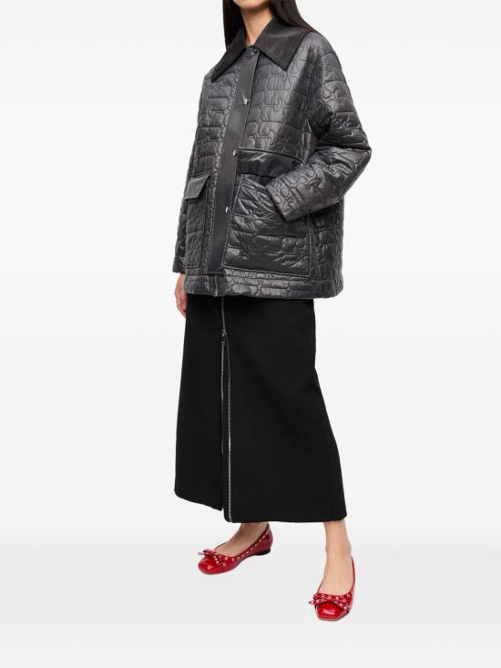 25FW 가니 수트 자켓 W0343 252 Grey - GANNI