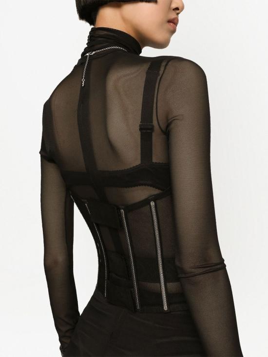  돌체앤가바나 와이드 벨트 FB368A FLMFBN0000 Black - DOLCE & GABBANA