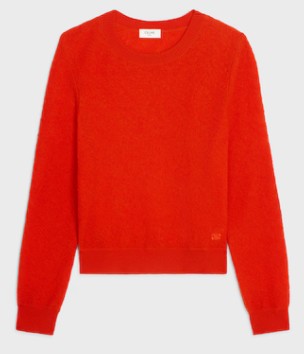 25FW 셀린느 스웨터 RY0EK092527BR BRIGHT RED DOM