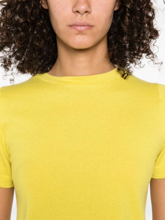 25FW 익스트림캐시미어 반팔 티셔츠 TINA SUNNY Yellow - EXTREME CASHMERE