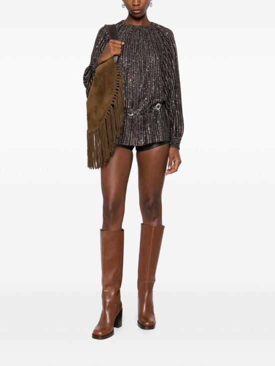 25FW 미소니 민소매 티셔츠 DS25WN17 BK01CLS80E3 Brown - MISSONI