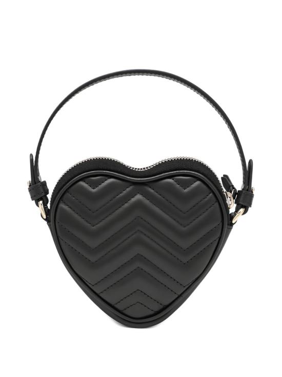 25FW 구찌 GG 마몽 하트 미니백 837753 AAET81000 Black - GUCCI