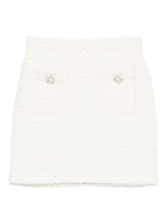 25FW 셀프 포트레이트 미디 스커트 AW25 028SK CREAM Beige