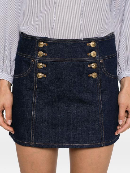  셀린느 미디 스커트 2S328799U 07IN Blue - CELINE